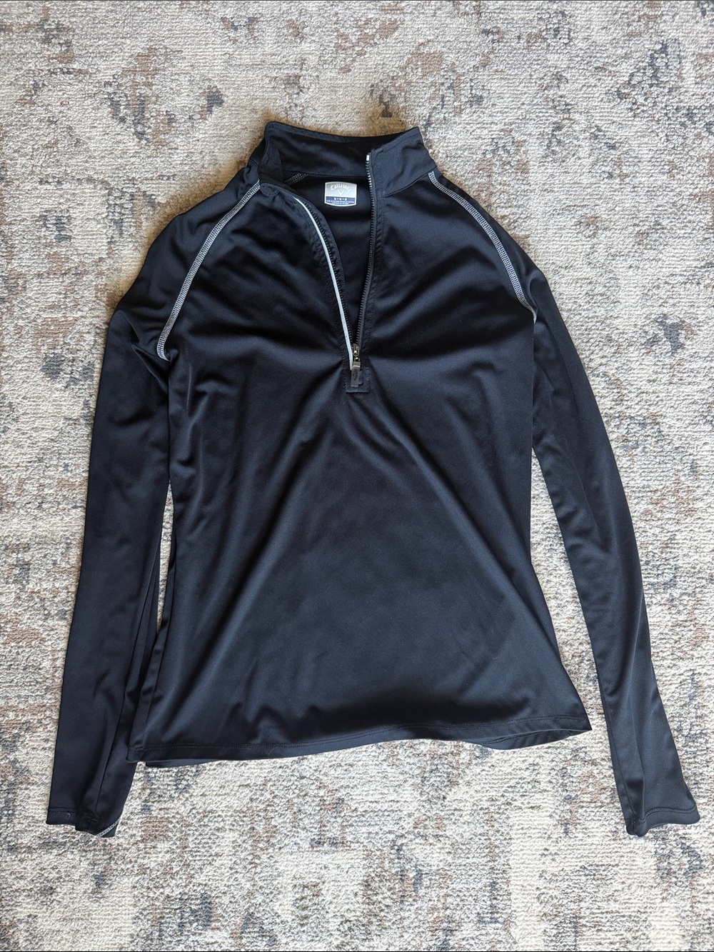 Callaway Black Long-Sleeve Quarter-Zip Athletic Top